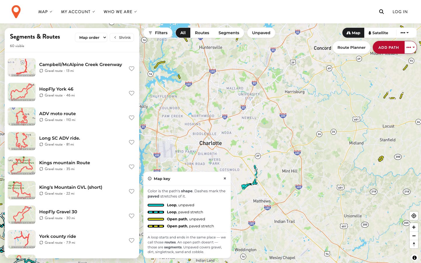 Gravelmap map view today