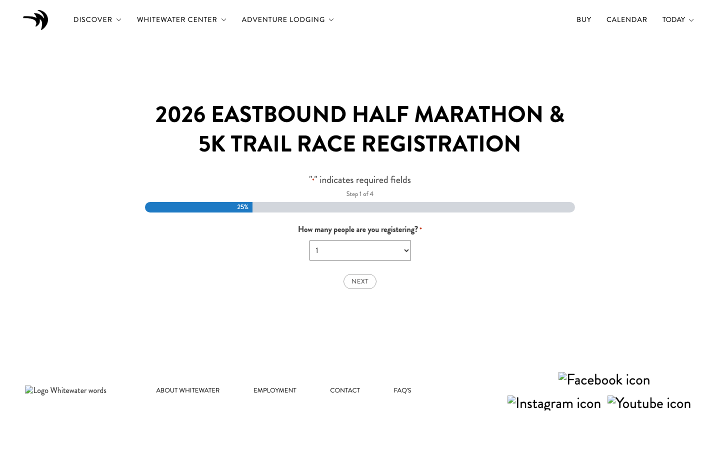 The classic registration form